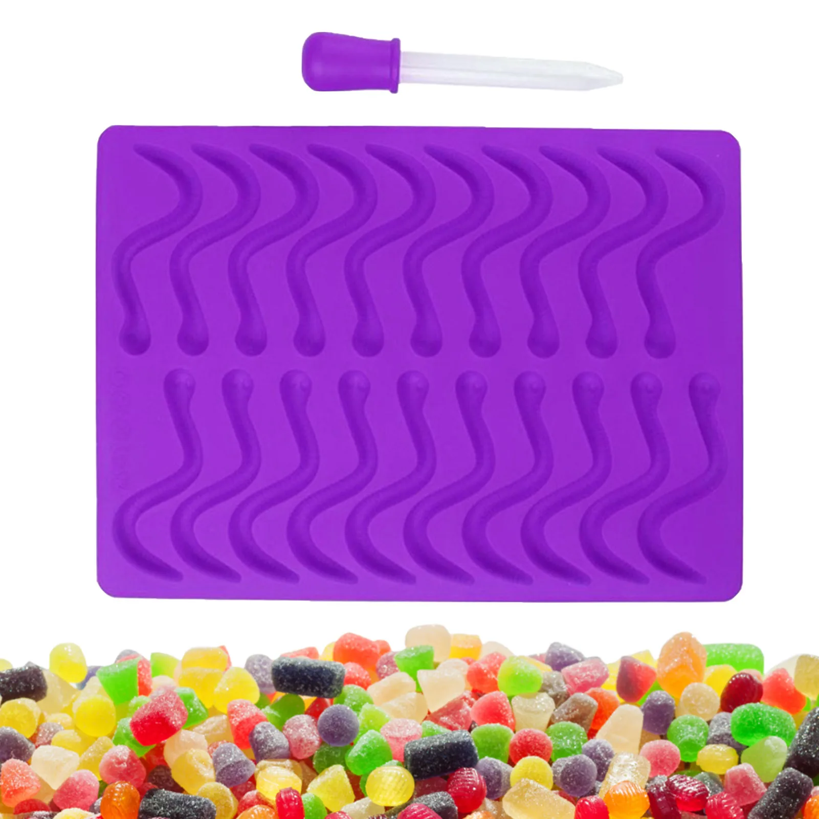 Sidosir 4Pcs Gummy Candy Molds, Gummy Bear Molds, Gummy Dinosaur Molds —  CHIMIYA
