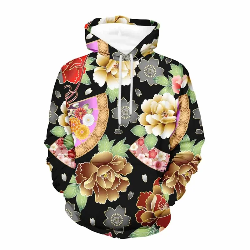 thumbnail image 1 of Nueva sudadera con capucha con estampado de flores en 3D, sudadera con gráfico floral a la moda, jerséis de manga larga estilo Harajuku, ropa urbana para mujer, 1 of 4