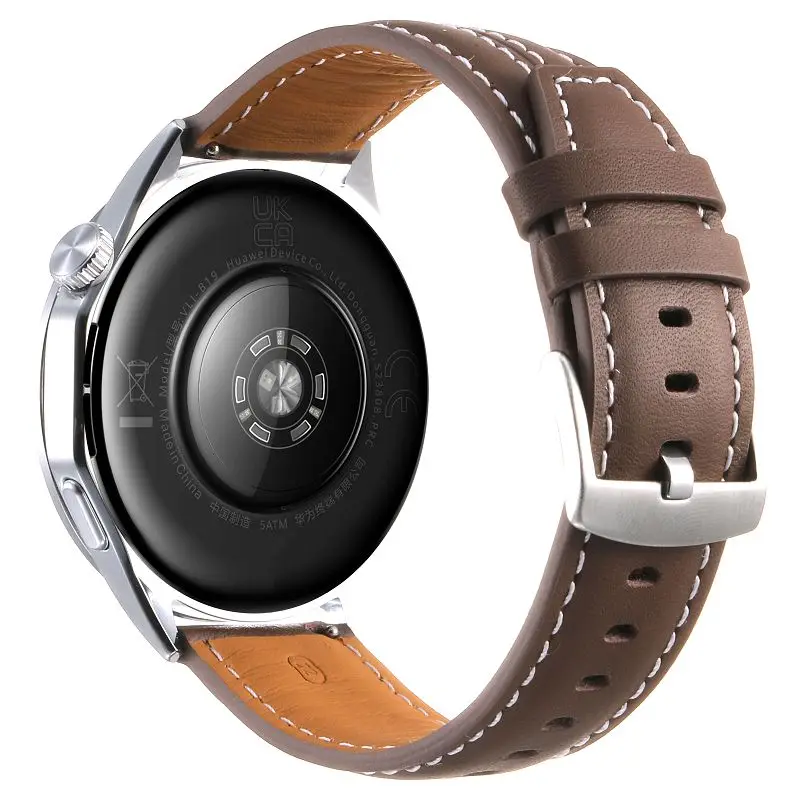 Elegant 22mm Soft Leather Watch Strap Bracelet