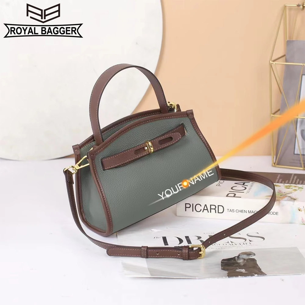 Royal Bagger Borsa A Tracolla In Vera Pelle Di Mucca - Grande Capacità, Elegante Borsa Quotidiana Con Manico E Tracolla Regolabile - 3248 - 5