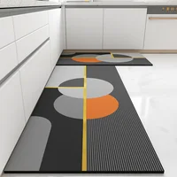 Kitchen Mat Pvc Leather Foot Mats Waterproof Floor Carpet Home Decoration Luxury Long Rug Non-slip Washable Alfombra De Cocina 2