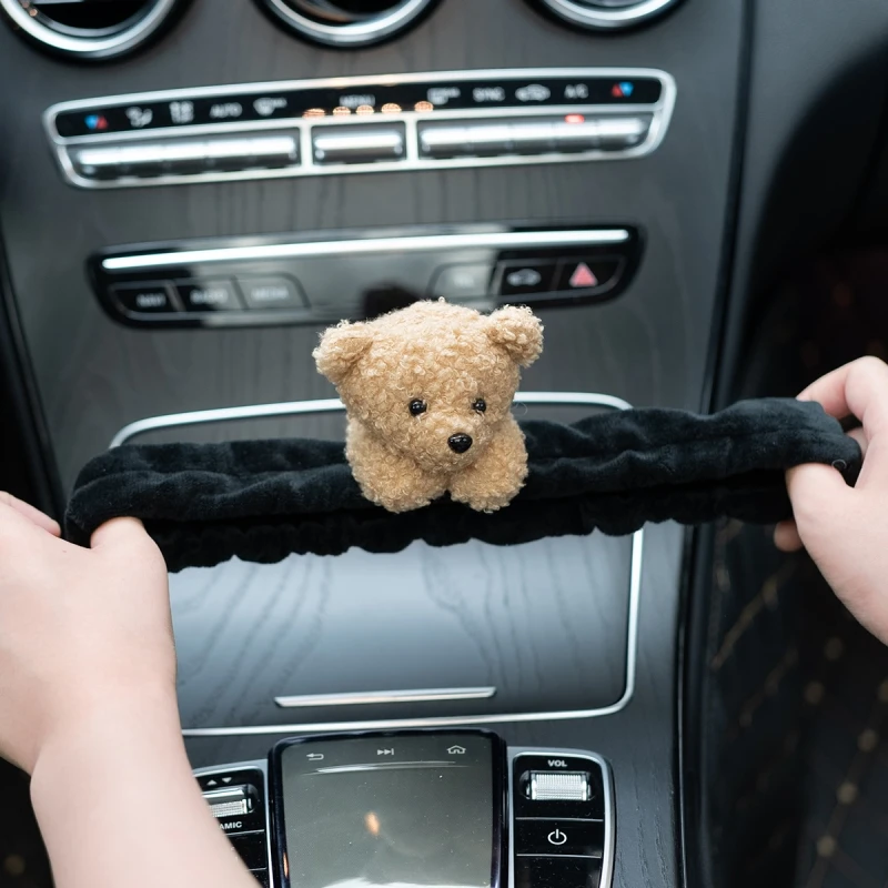 Charming Elastic Glitter Cartoon Car Rearview Mirror Cover