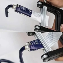 

Aluminum Alloy Paste Squeezer Toothpaste Squeezer Squeeze Dye Paste Metal Hairdressing Tools Hair Cream Squeezer