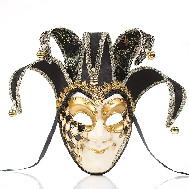 Halloween Dance Party Venetian Bell Mask Lady Painted Mask - Masks