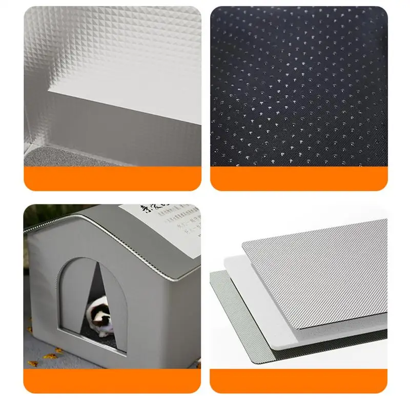 Outdoor stray cat Nest Universal bite-resistant Rain and Cold Resistant Enclosed Feral Cats House for All Seasons
