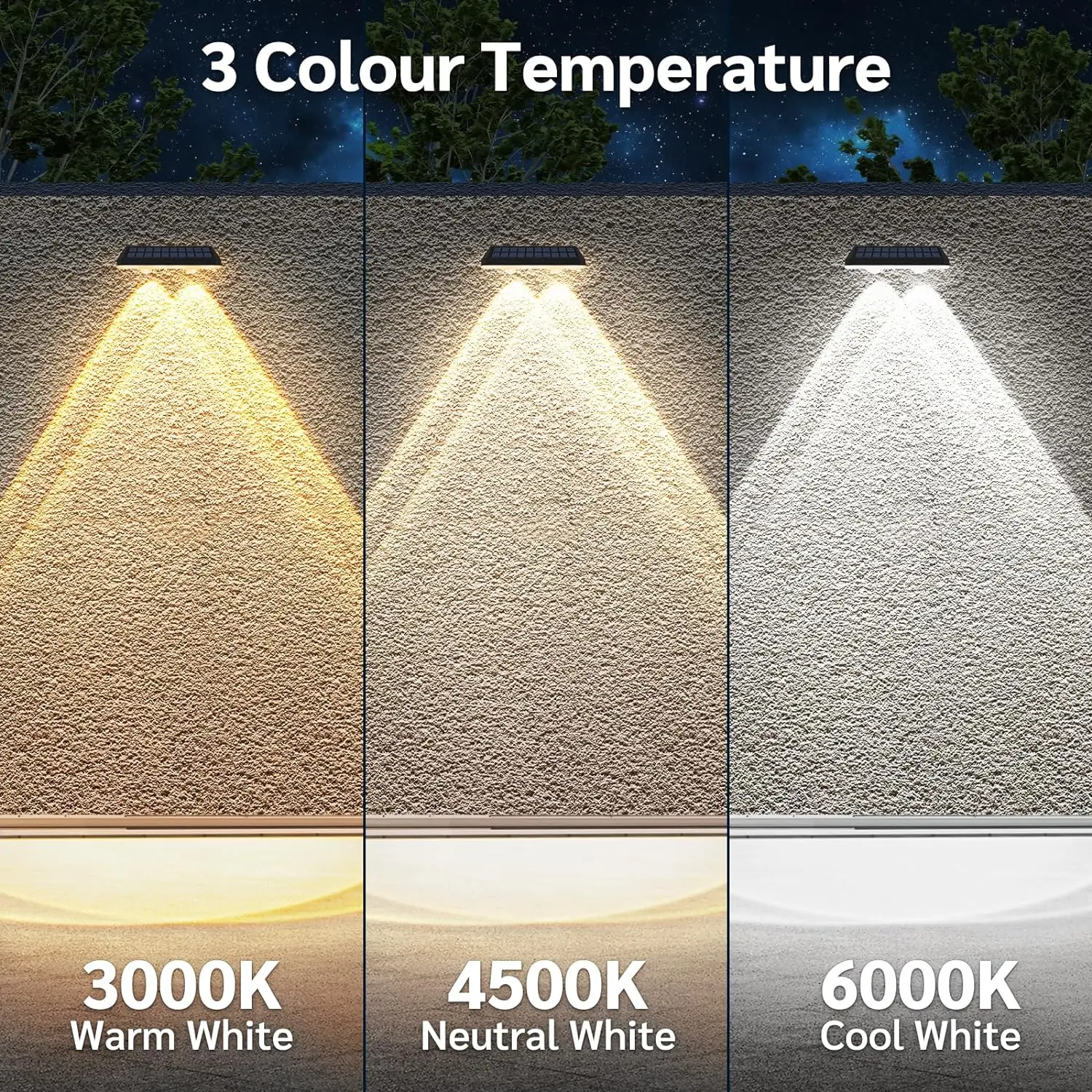 Solar outdoor garden light, outdoor waterproof wall washer, home house fence wall light, landscape decorative spotlight