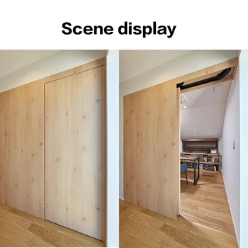 ด้านใน PUSH ซ่อนรถบัสประตูบานเลื่อนประตูเครื่องบิน Partition เปลี่ยน TRACK ที่มองไม่เห็นเลื่อนประตูสไลด์ฮาร์ดแวร์ 2