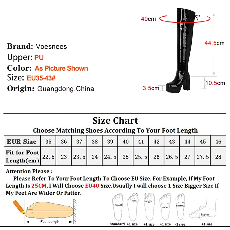 New Autumn Winter Black Women's Knight Boots Round Toe Over-the-knee Boots Thick High Heels 10.5cm Side Zipper Ladies Long Boots
