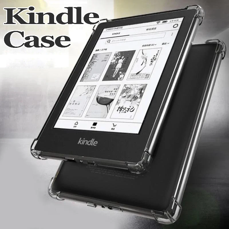 Anti-fall Cover for Kindle Paperwhite 5 2021 Case for KPW 4 KPW123 E-book Reader Tablets Case Clear HD Silicone Pocketbook