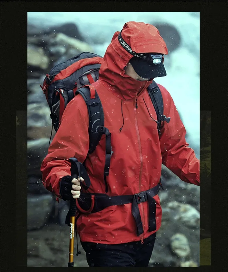 Men's and Women's All-weather Mountaineering Jackets Waterproof High-transparency Soaking Steam Customized