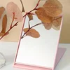 Folding Mirror Mini Portable Makeup Mirror Hand Standing Small Mirror Vanity Foldable Compact Pocket Cosmetics Tools 1