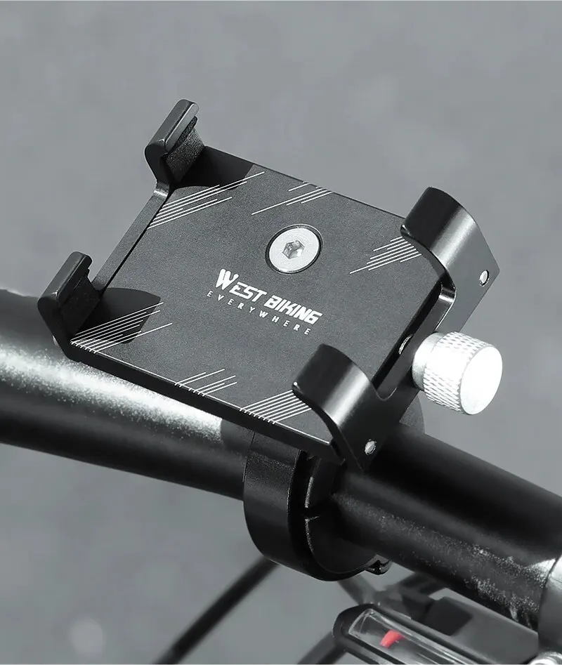 WEST RADFAHREN Radfahren Telefon Halter Leichte Aluminium Legierung Fahrrad Lenker Telefon Halterung Telefon Halterung MTB Rennrad Zubehör – Detail 9