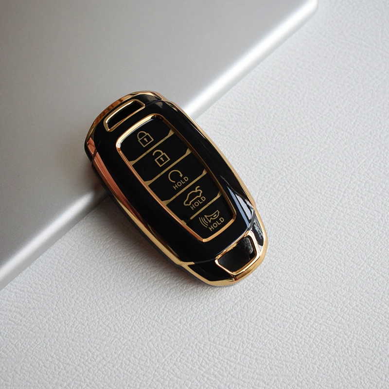5 Buttons Car Key Case Cover Shell Fob For Hyundai Creta I20 I30 IX35 IX25 Elantra Grandeur Accent Solaris Sonata Palisade Kona