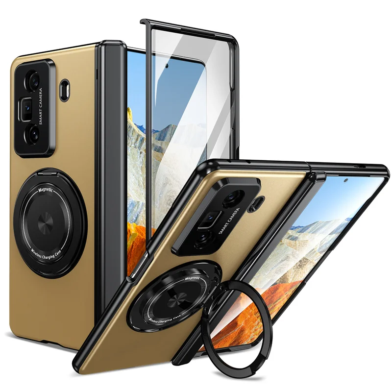 360 Rotating Phone Case with Magnetic Ring and Screen Protector