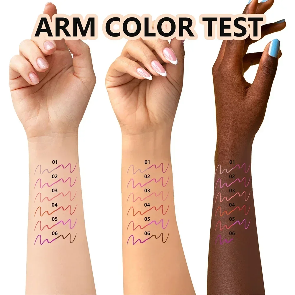 Bicolor Nude Lipliner Pen Wooden Matte Gradient Waterproof Lasting Lipstick Pencil Durable Lip Outline Pen