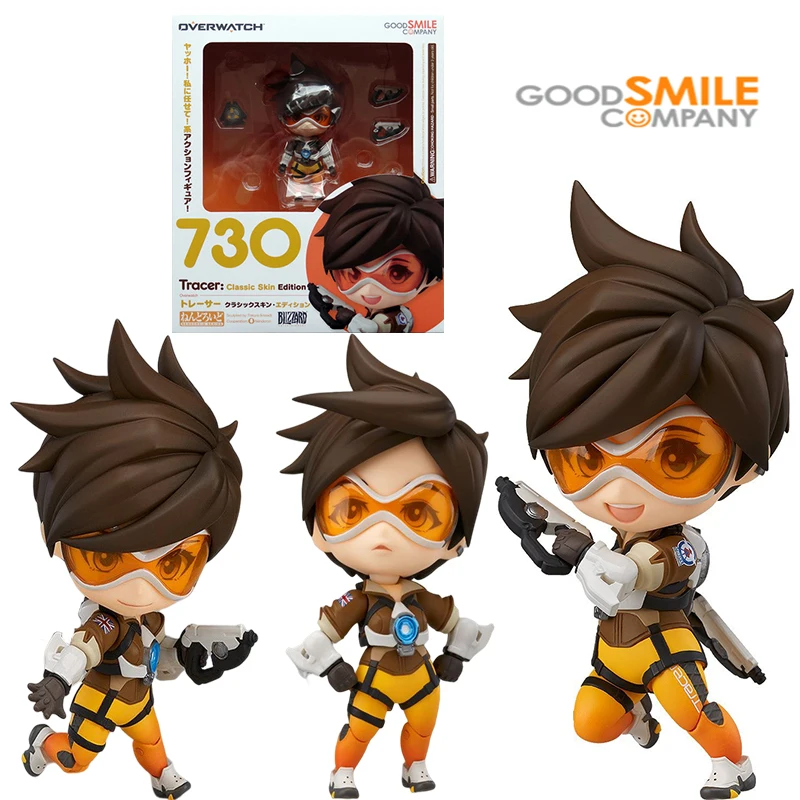Good GSC 730 Overwatch Tracer Classic Skin Edition Nendoroid 10Cm Original Action Figure Model Kid Toy Gift Collection - AliExpress