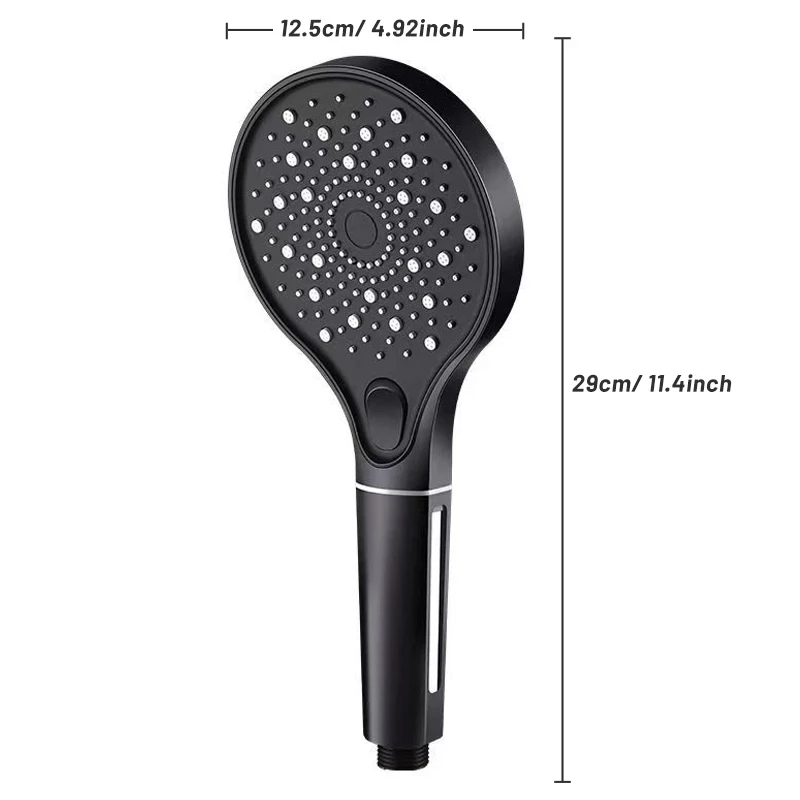 New 3 Modes Shower Head High Pressure with Filters for Hard Water Soft Hair Care Body Handheld Showerhead Bathroom Accessories 6