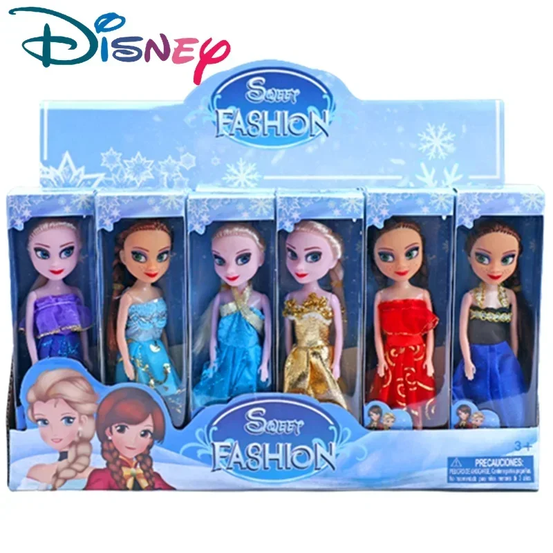 Disney Frozen 2 Elsa Anna Princess Play House Figurine Dolls Toy Vinile Mobile Joint Rapunzel Ornaments Regali Per Bambini 1 Pz A Caso