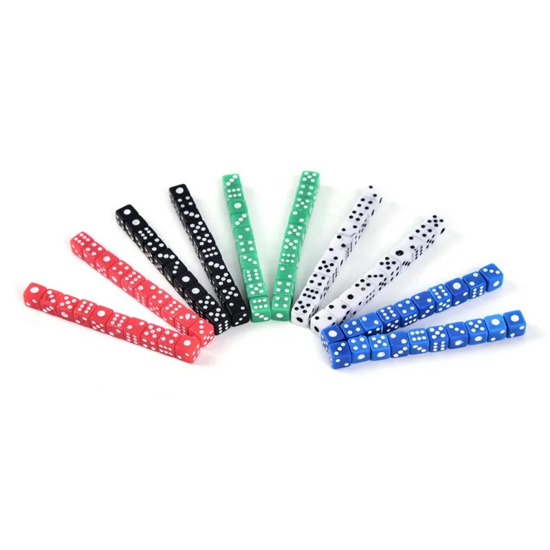 Game Dice 20pcs Mini Dice 5mm Dice Point D6 Cubes Round Corner 6 Sided Bar Pub Club Party Kid Toys Board Games For Adults