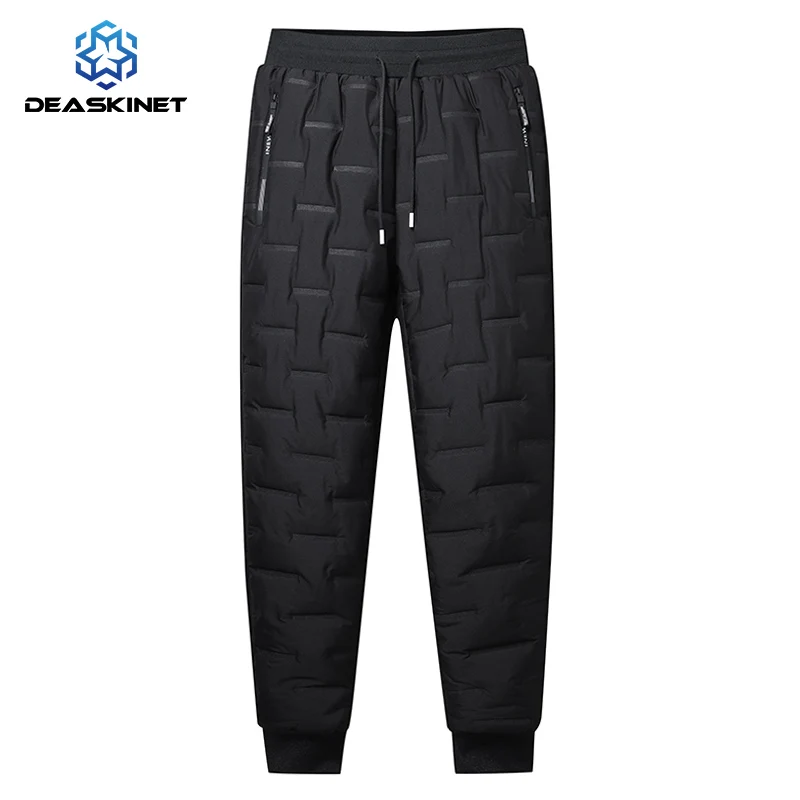 

Men Winter Autumn Plus Size Thickened Fleece Casual Pants 2022 New High Quality Outdoor Waterproof Sports Pants Warm Pants Men