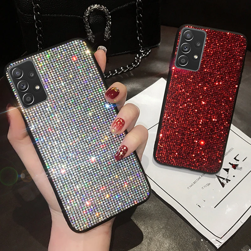 Custodia Per Telefono Bling Diamond Per Samsung Galaxy S21 Fe S20 Ultra Note 10 Lite Note 20 A52 A72 A32 A51 A12 A71 A22 5G 4G Cover Case