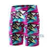 Summer Swimming Trunks Men Professional Tight Jammer Swimwear Outdoor Beach Printed Solid Durable Training Surfing Swim Shorts 4