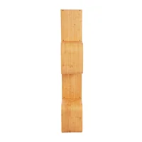 4-tier Floor Standing S-shaped Bookcase with Strong Bearing Capacity and Elegant Appearance 2