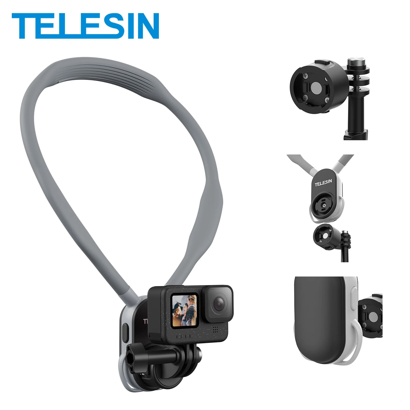 TELESIN Quick Release Neck Mount For Action Cameras (2.0 - View #8