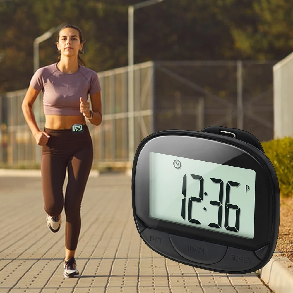 Description Picture 4 of itemClip-On Pedometer Electronic Pedometer Digital Display Simple Step Tracker Large Screen Multifunctional for Women Men