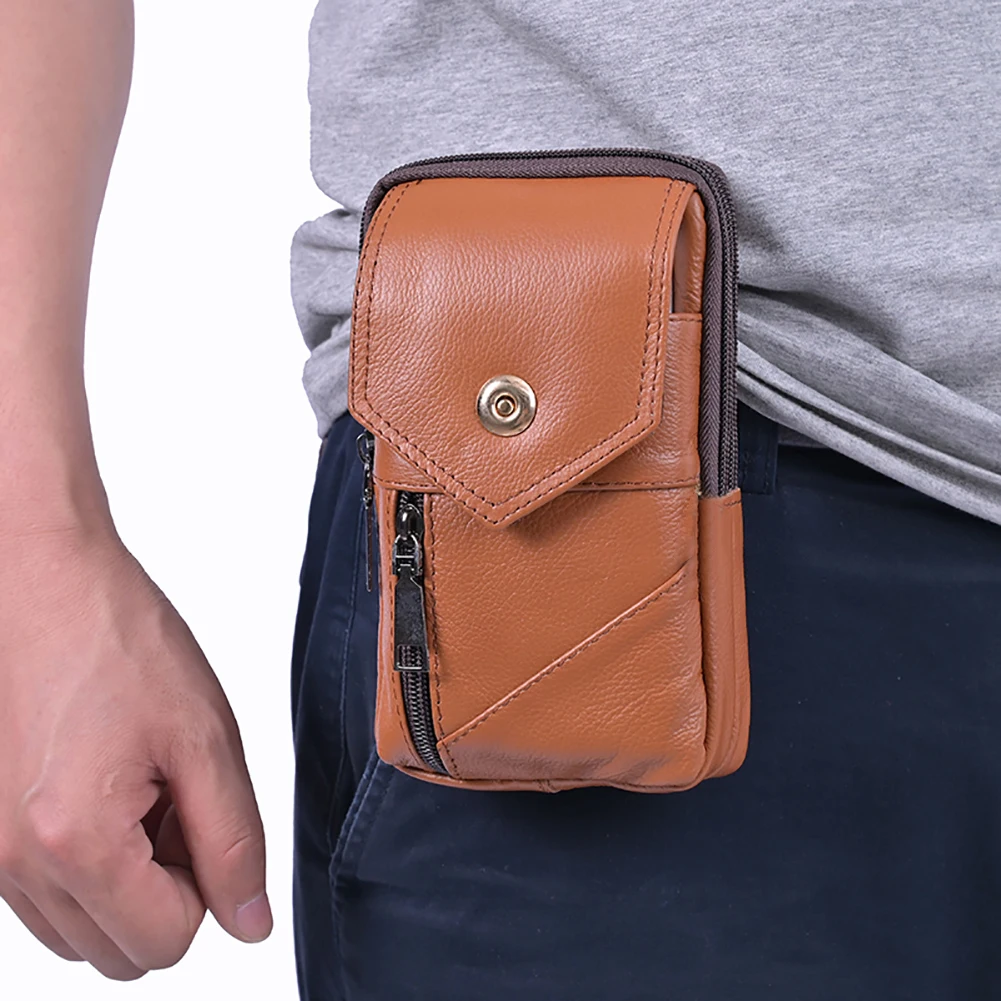 Men Stylish Crossbody Bag Waterproof Leather Simple Shoulder Bag Lightweight Fashion Sling Bag Male Travel Outdoor Bag
