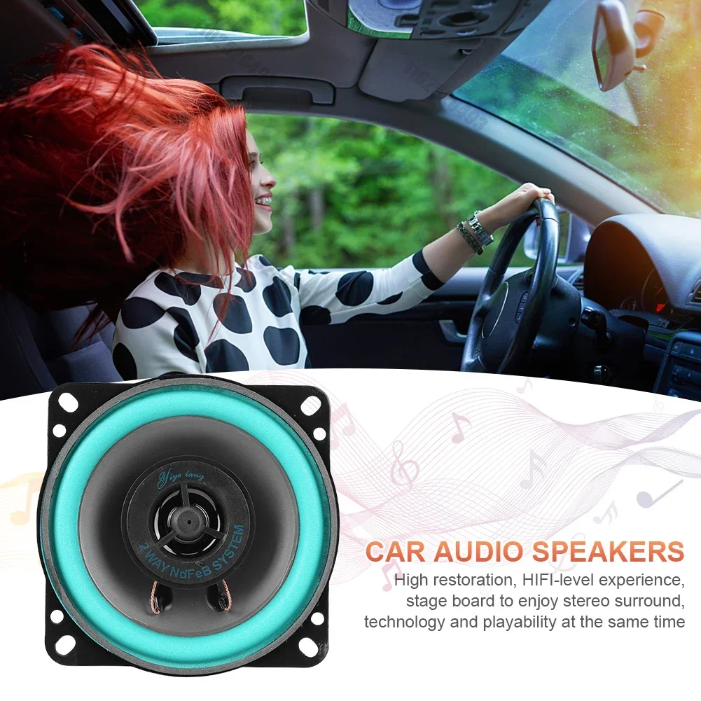 1PC 4/5/6 Inch Car Speakers HiFi Coaxial Subwoofer Universal Automotive Audio Music Full Range Car Stereo Speaker