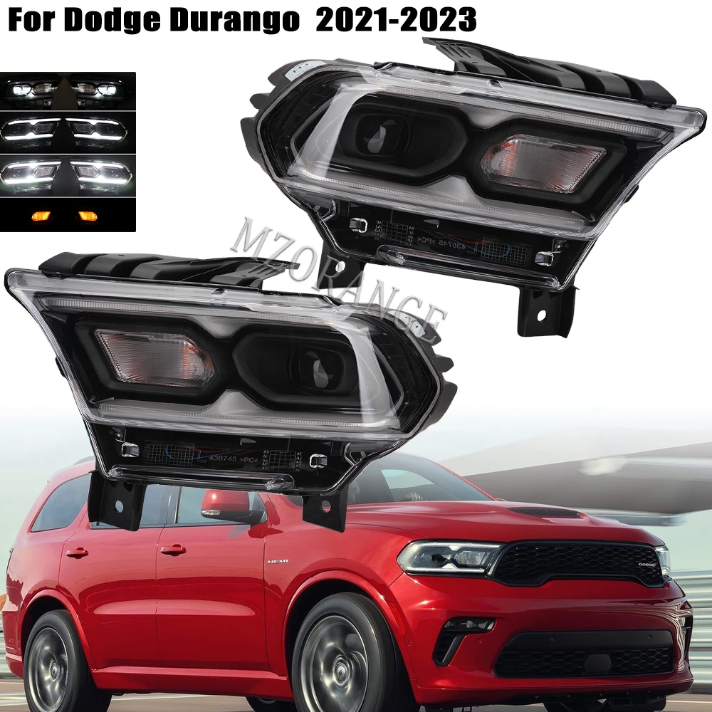 ForDodgeDurango202120222023HeadlightsLEDHeadlightLampwith