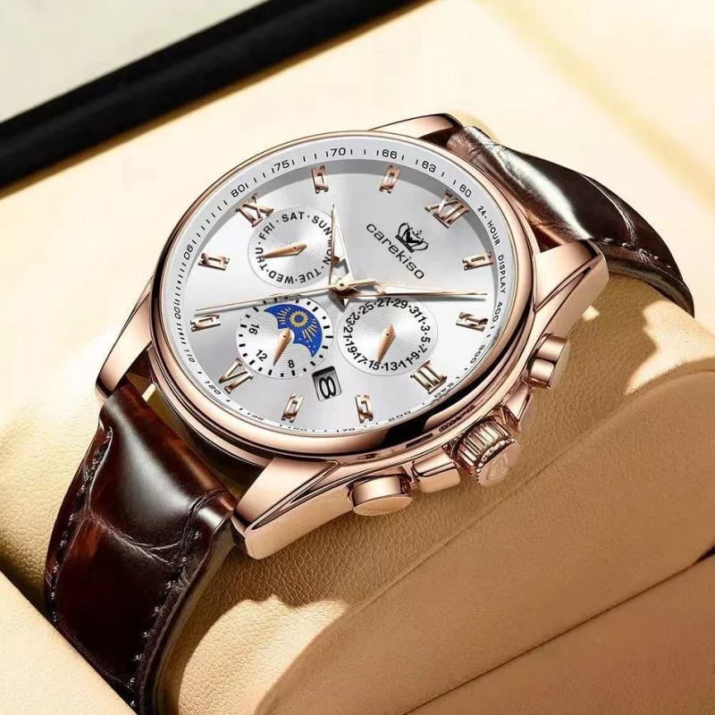 

CAREKISO New Authentic Waterproof Luminous Men's Watch Male Student Fashion Korean Calendar