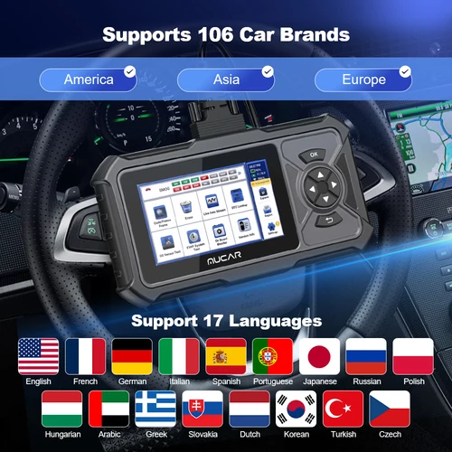 MUCAR CDE900/CDE900 Pro OBD2 스캐너 2+32G 자동 자동차 진단 도구 자동차 OBD 스캐너 도구 코드 리더 5 "터치 스크린 무료 업데이트 4