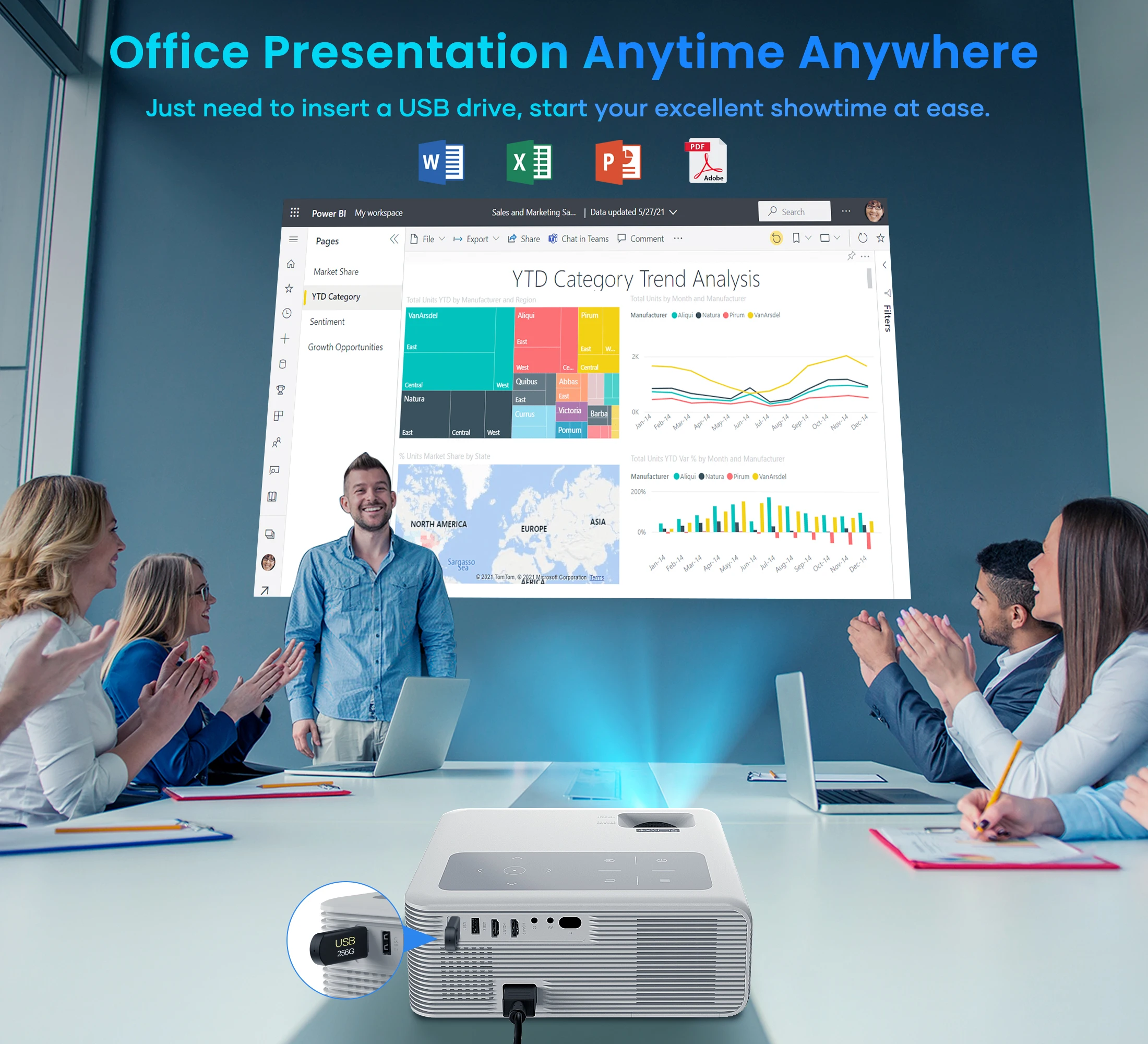 BIGASUO 28000LM Smart 4K Projector android Support Ultra HD Native 1080P Home Theater Beamer 1800ANSI Wifi BT Portable Projector