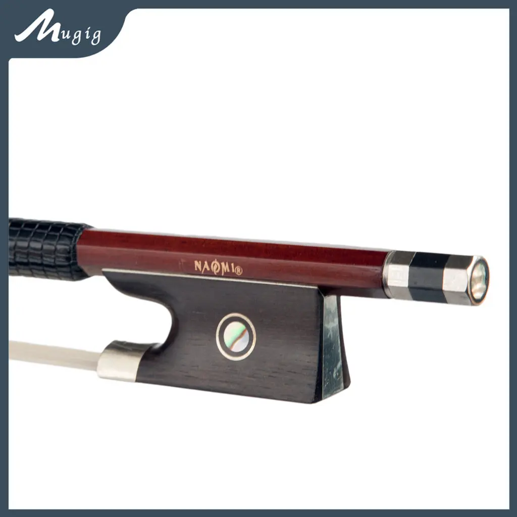 

Mugig 4/4 Violin Bow IPE Violin Bow W/Paris Eye Ebony Frog For 4/4 Violin New Violin Parts & Accessories