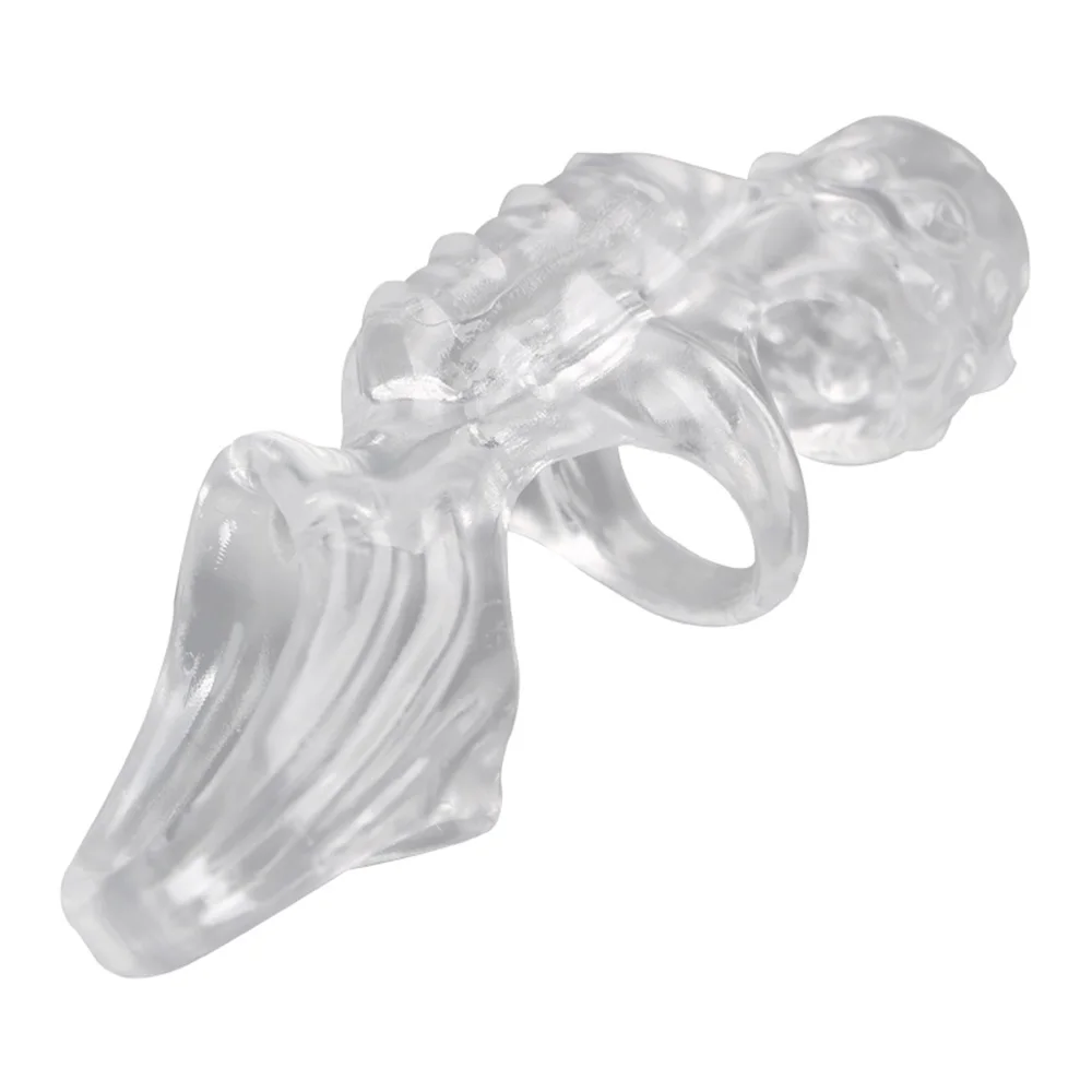 Delay Male Ejaculation Sleeve Vibrating Ring G-spot Stimulator_voghion.com