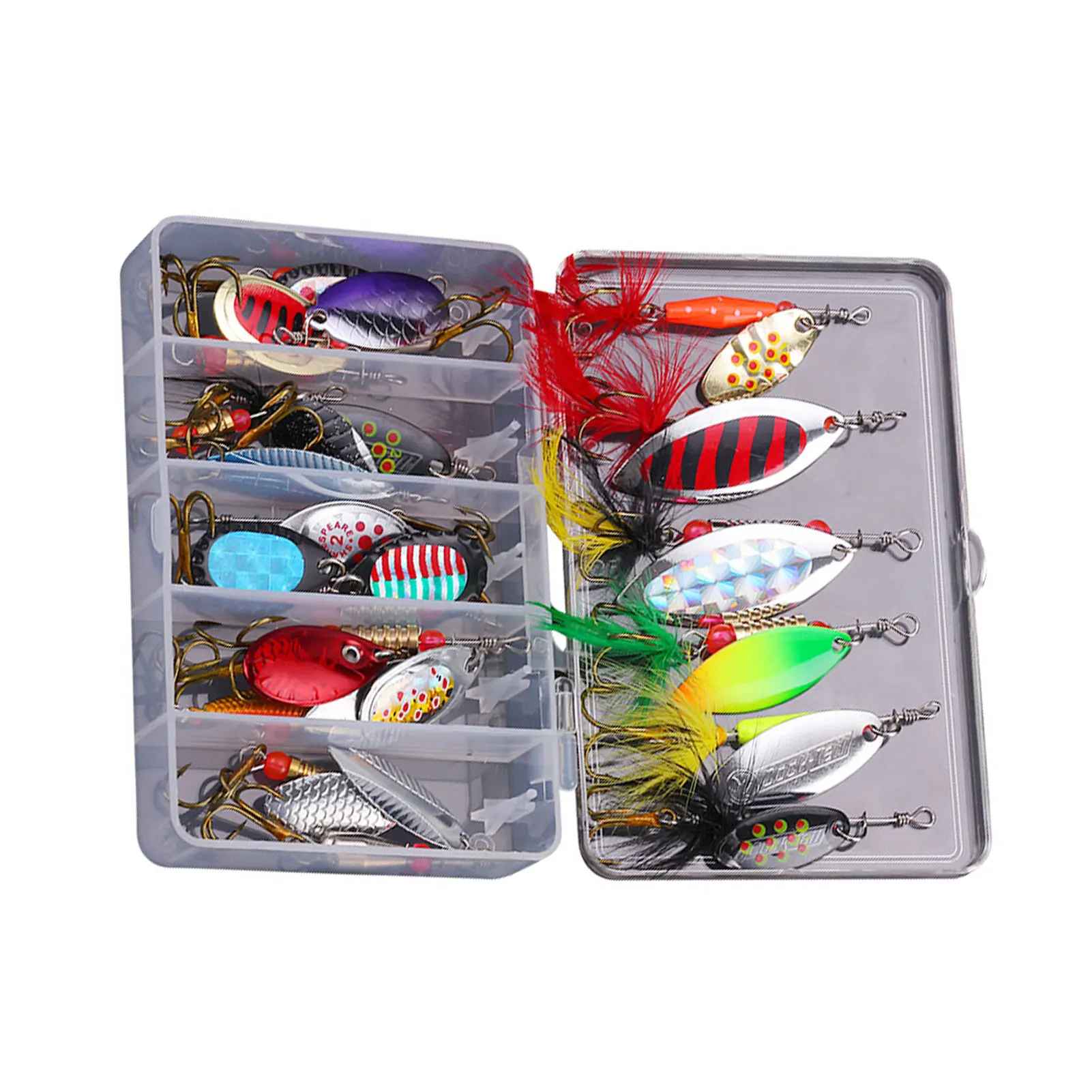 

20pcs Hard Bait Treble Hooks Fishing Jigging Metal Lures Suitable for Perch Crappie XR-Hot