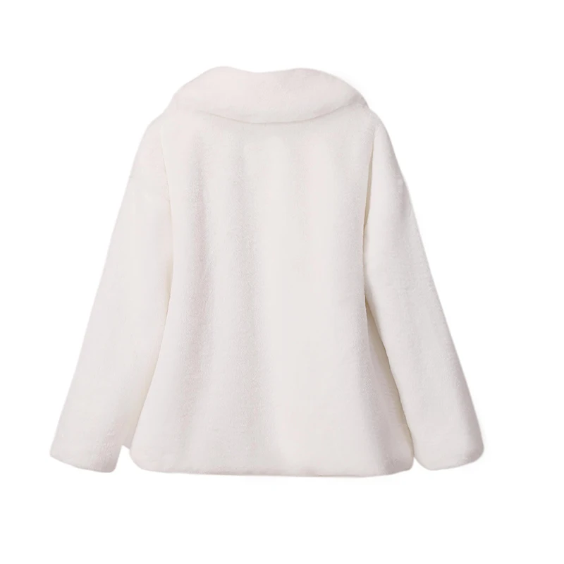 Ins Chic Brand Fashion Long Faux Rabbit Fur Coat Jacket Women Winter Oversized Shaggy Plush Fur Coats Street Girls Overcoat