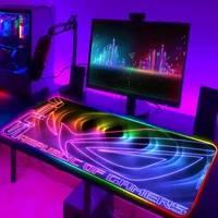 RGB Mousepad Cool ROG Mouse Pad Gamer Keyboard Mat LED Computer Mausepad Keyboards Accessories Gaming Desk Mat Mouse Carpet Xxl - Image 3