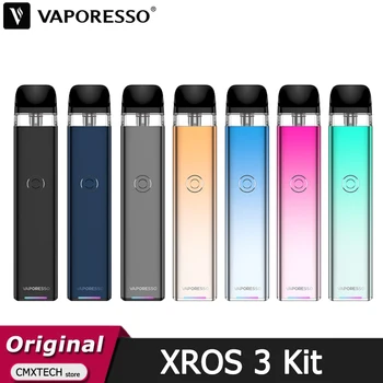 vapor esso xros 3 kit 1000mah batterie elektronische zigarette vape mit 2ml xros pod patrone 0.6/1,0 ohm mtl rdl vapor izer_Original vapor esso xros 3 Kit 1000mah akku sähköinen savuke vape 2ml xros pod patruuna
