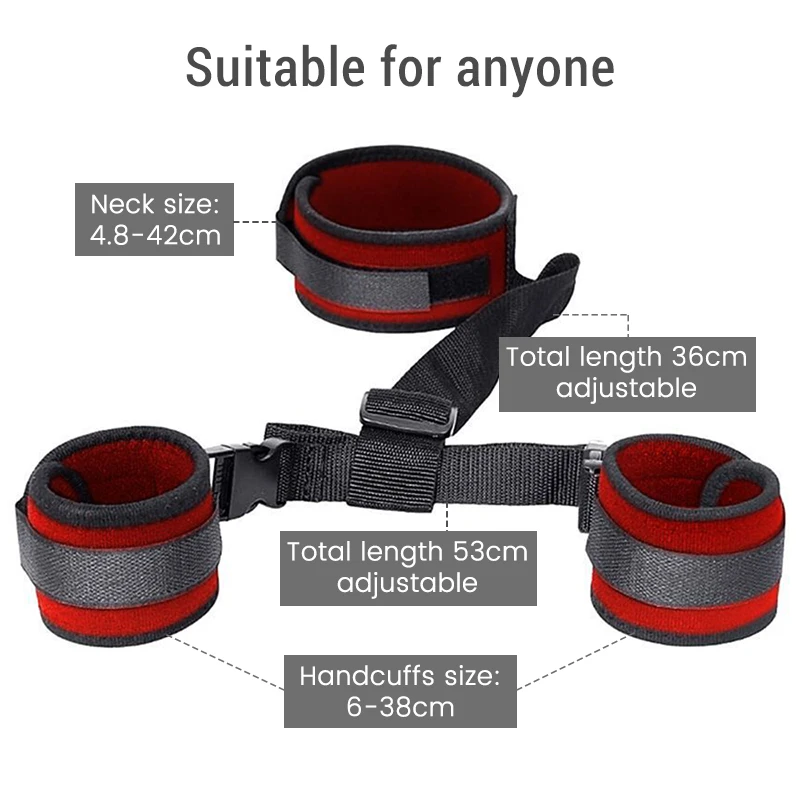 Sex Toys Erotic Sex Toy Sex Party Toys Sex Bondage Toys BDSM Bondage Erotic Products Plush Backhand Collar Restraint Strap Female Flirting Sexual Slave Adult Games Sex Toys for Couples