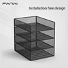4-Tier Desk Organizer Desktop storage rack Desk file holder No installation organizer Desk Organizer for Office School Home 3