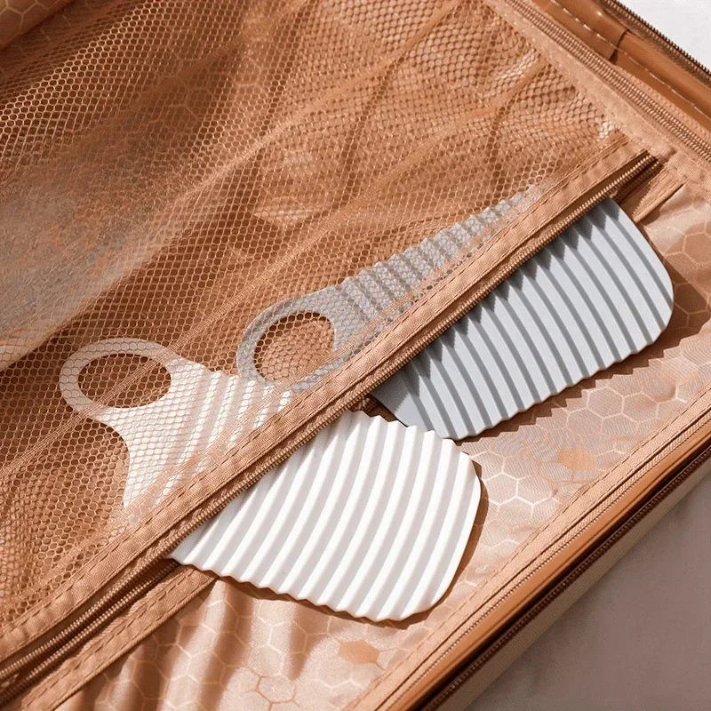 1pc  Foldable Silicone Washing Board, Soft Anti-slip Thickened Household Laundry Scrubber for Clothes Cleaning