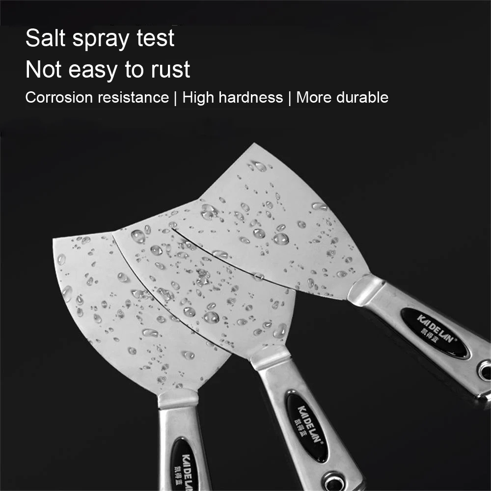 Stainless Steel Integrated Putty Knife Scraper Spatula Putty Painter Paint Tool Plaster Shovel Clean Spatula Construction Tool 3