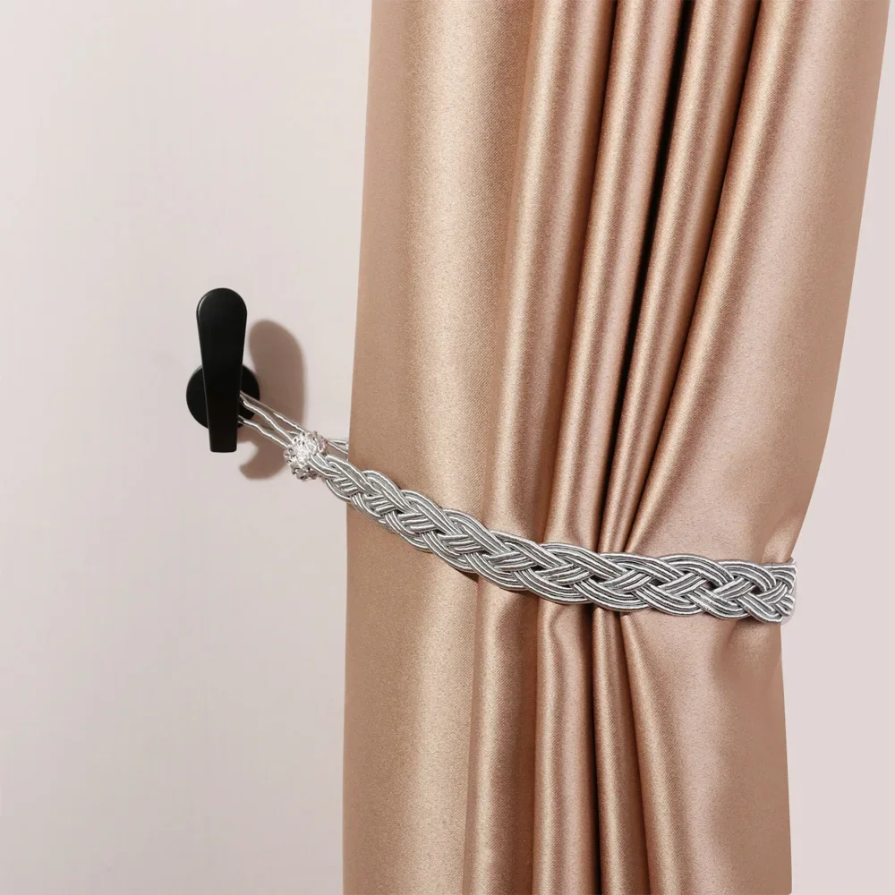 Curtain Holder 2pcs/set Retro Practical Durable Wall Hanger Metal Hooks