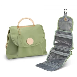 Waterproof Hanging Travel Toiletry and Makeup Organizer Bag (Green)