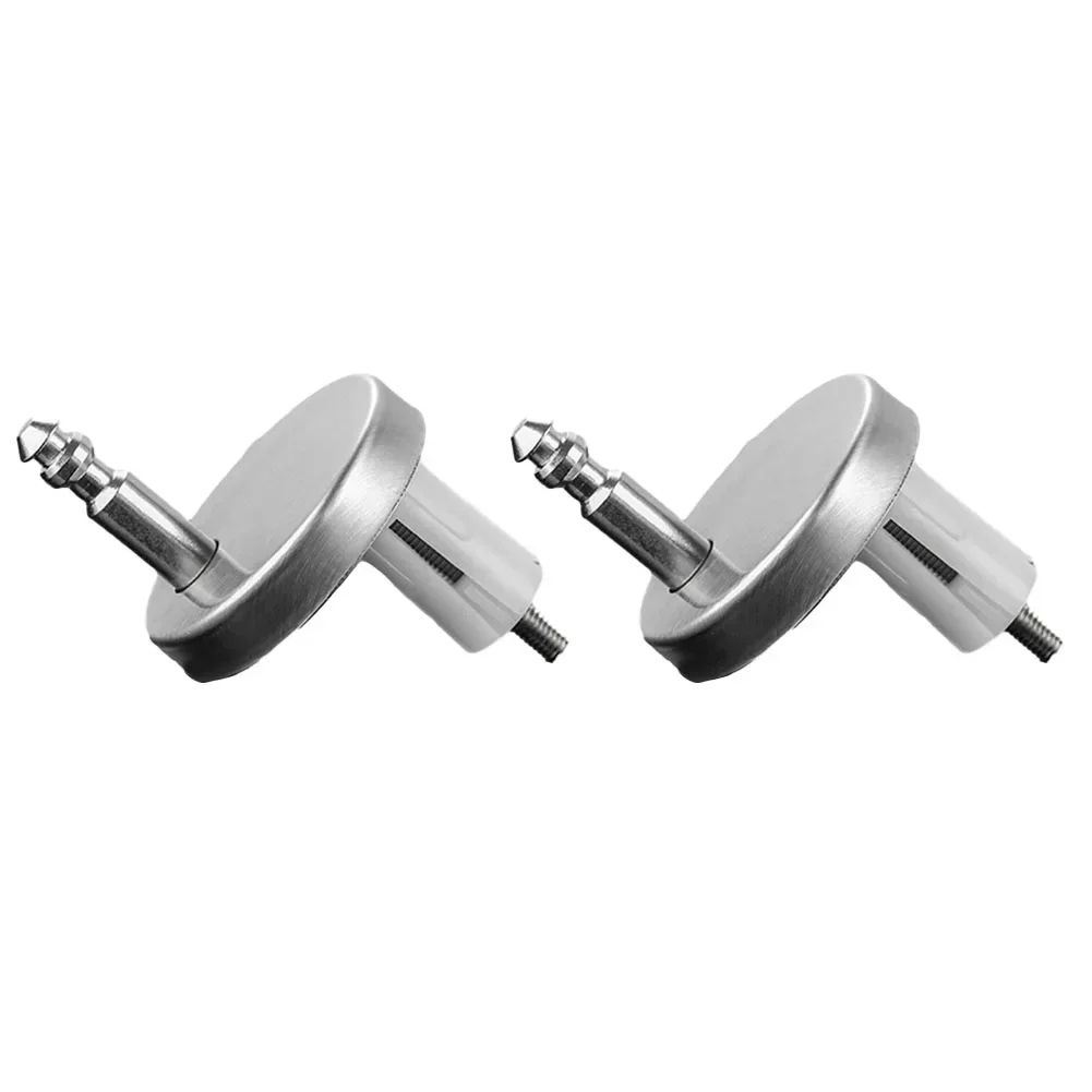 2 Pcs Toilet Lid Hinge Universal Stainless Steel Screw Toilet Accessories Fixing Bolts 45mm 55mm 60mm Silver Basthroom Parts
