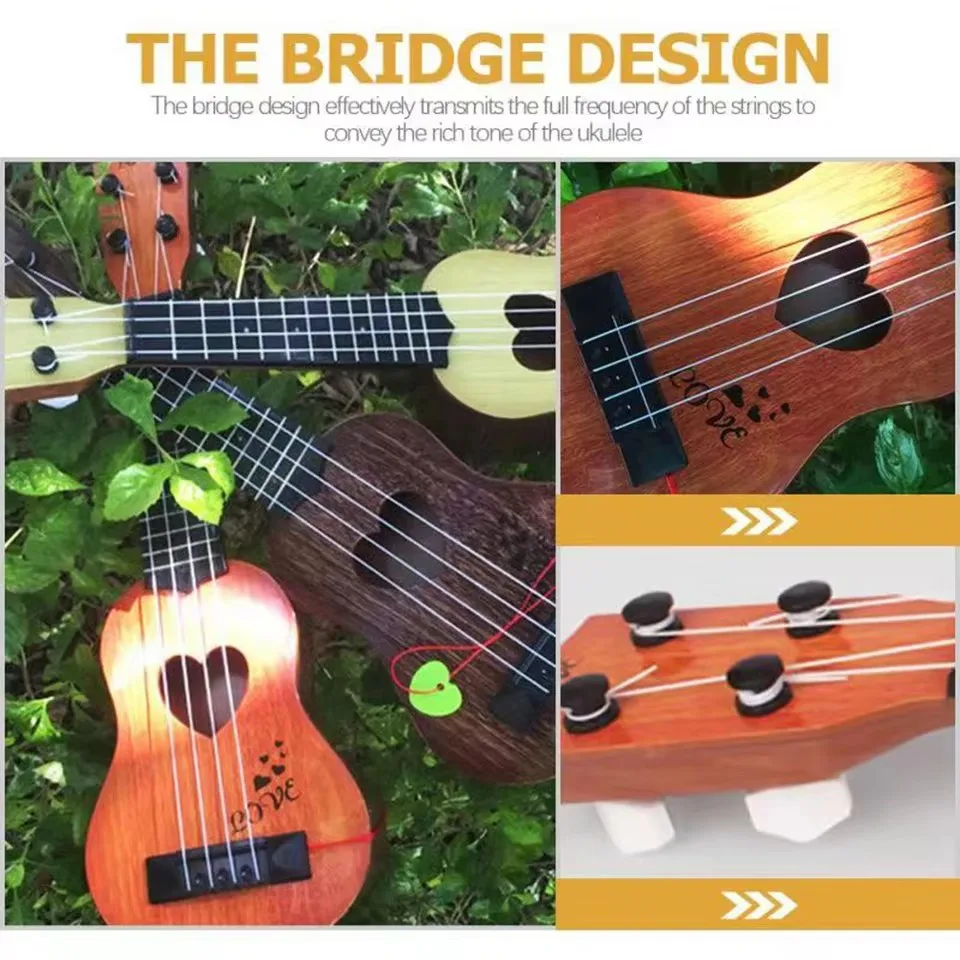 Montessori 38/44CM Children Guitar Toy Can Be Used To Play Elementary Instruments Yukrili Music Toys Boy Girl Christmas Gift 2
