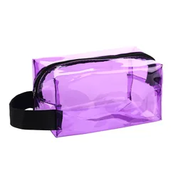 Colorful Waterproof PVC Cosmetic Bag (Purple)